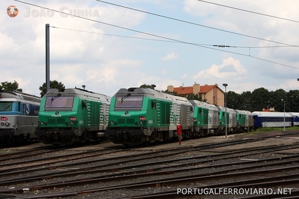 Several BB 75000 in Clermont Ferrand